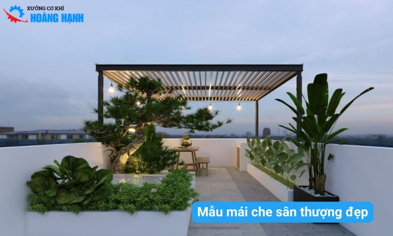 mái che sân thượng đẹp