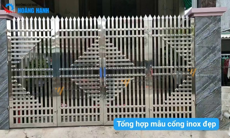 mẫu cổng inox đẹp