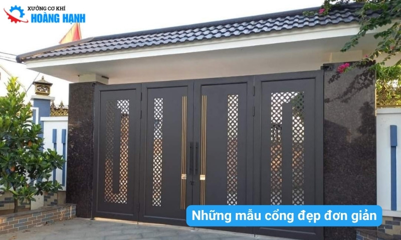 mẫu cửa cổng đẹp đơn giản