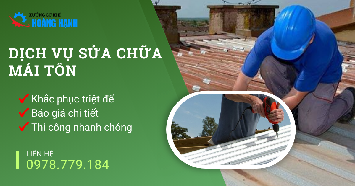 dịch vụ sửa chữa mái tôn