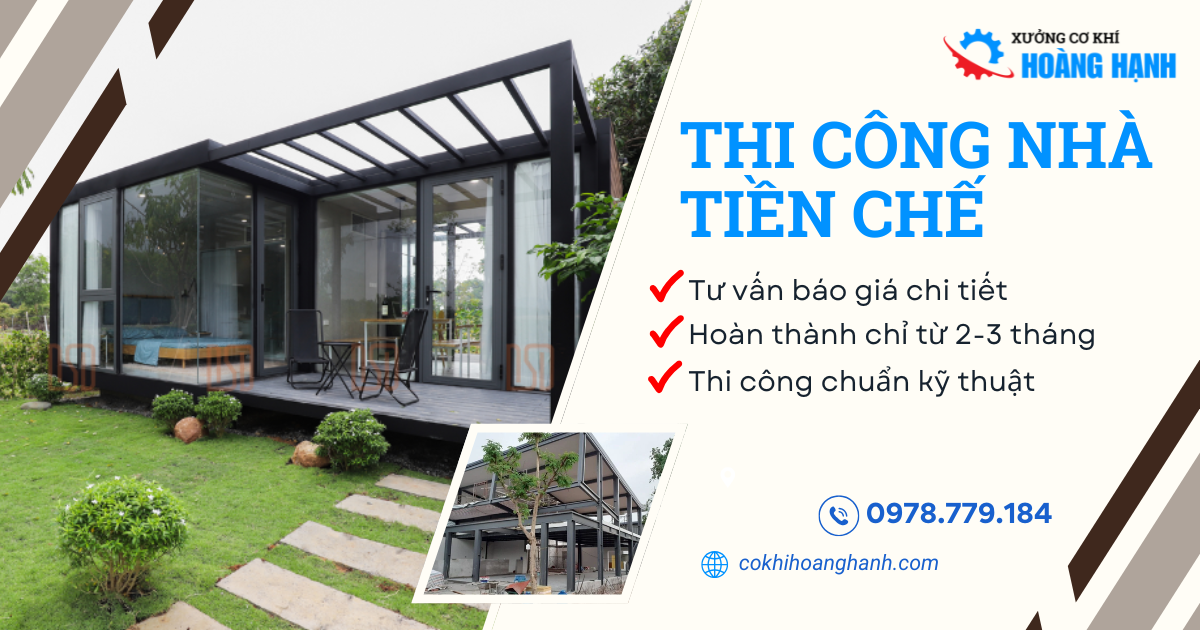 thi công nhà tiền chế